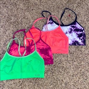 Bundle of 4 sports bras!